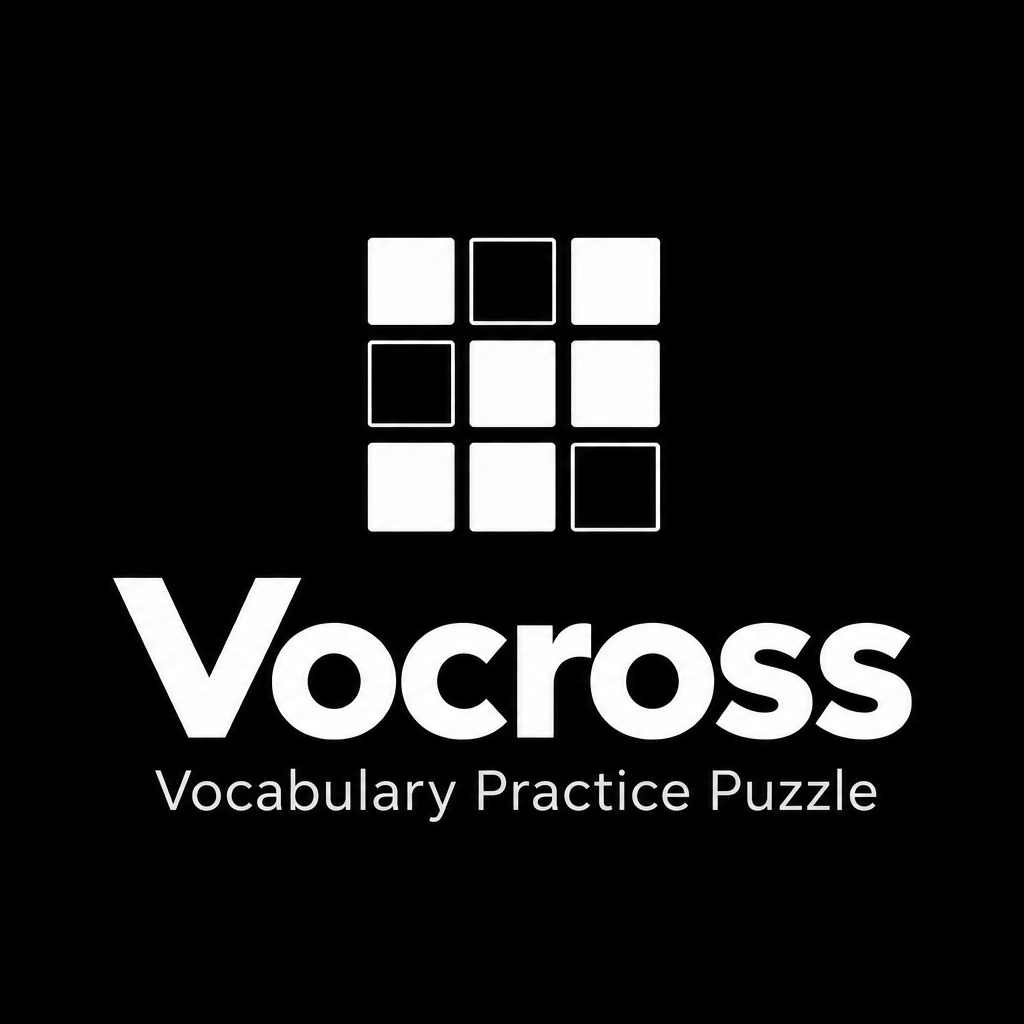 Vocross Vocabulary Practice Puzzle